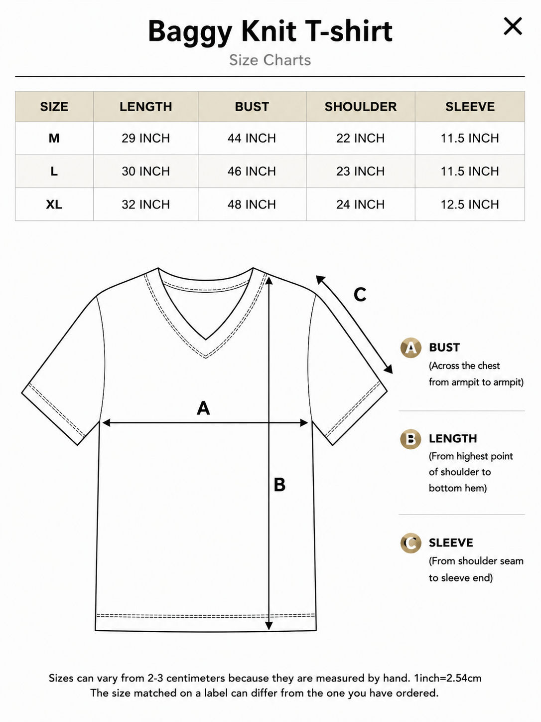 Baggy Knit T-shirt